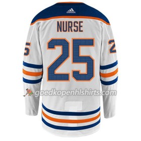 Edmonton Oilers DARNELL NURSE 25 Adidas Wit Authentic Shirt - Mannen